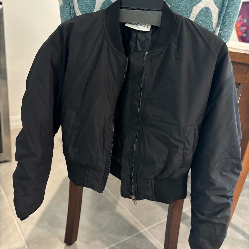 Black Bomber Jacket - never worn